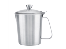 Espumador De Leite Em Aço Inoxidável, Xícara De Café Com Tampa E Medidor(500 Ml)