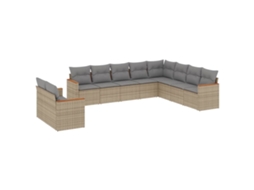 Garden Sofa Set, Garden Sofa Sets Vidaxl Bege Rattan / Vime (n/a)