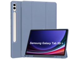 Capa Para Samsung Galaxy Tab S9 Plus 12.4 2023 Capa Protetora De Cor Sólida Roxa Gertiz