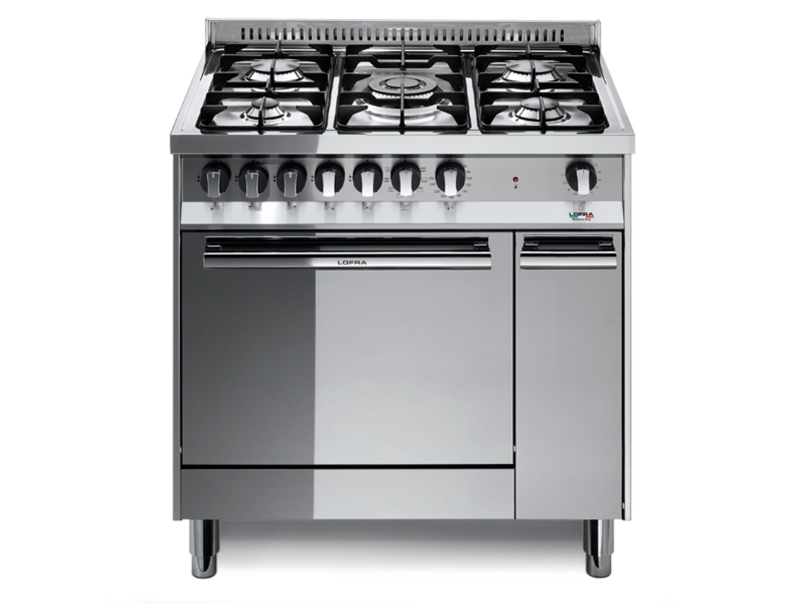 LOFRA Mt86Mf/C Cozinha independente Fogão a gás em aço inoxidável A