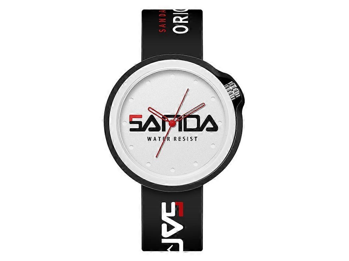Relógio Esportivo De Quartzo Sanda 3200 Com Pulseira De Silicone Para Homens E Mulheres.