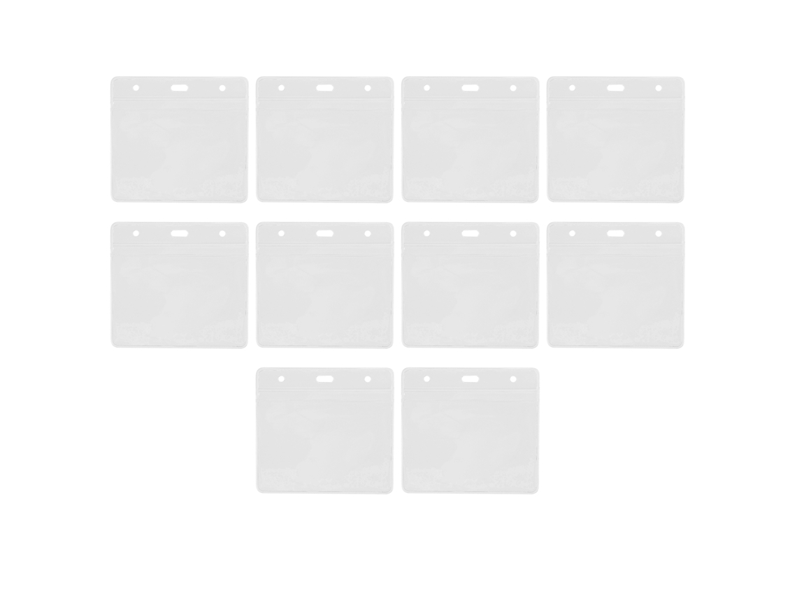 10pcs Protetor de Cartão de Vacinação Transparente PVC À Prova D'água Zíper S/MARCA