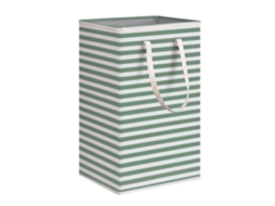 Lurelia Cesto Duplo Dobrável Impermeável Alças 72l 40 X 30 X 60 Cm Verde Lavandaria
