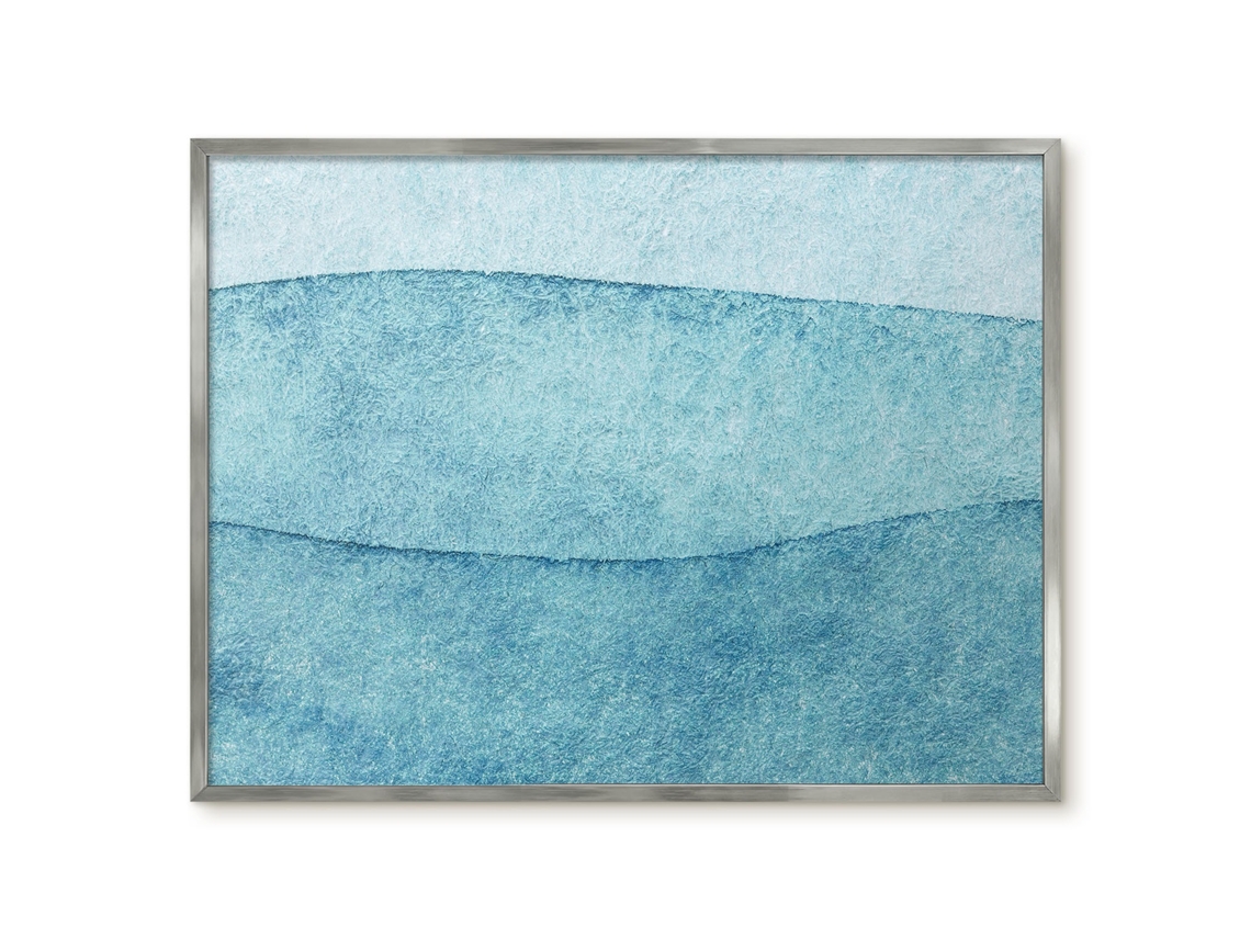 Magnetic Wall Board Gray Waves For The Office Espelharte (80x60 Cm)