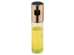 Frasco de Pulverização de Óleo 100ml Aço Inox Vidro Vedação Alta Pivete Difusor Cozinha Ouro Rosa