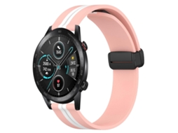 Pulseira De Silicone Dobrável Com Fecho Magnético Para For Honor Magic Watch 2 (46 Mm X 22 Mm).