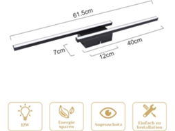 Plafon Led NETTLIFE Design Moderno 12w Preto