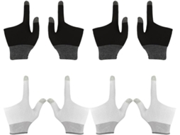 Toddmomy Conjunto De 4 Pares Dedos Grafeno Para Jogos Com Tela Sensível Ao Toque, Com Precisão Aprimorada E Dedos