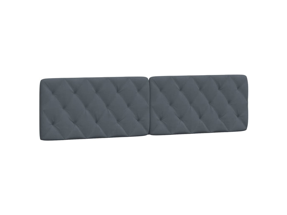 Almofada de cabeça 200 cm Veludo Cinzento Escuro MAISON EXCLUSIVE
