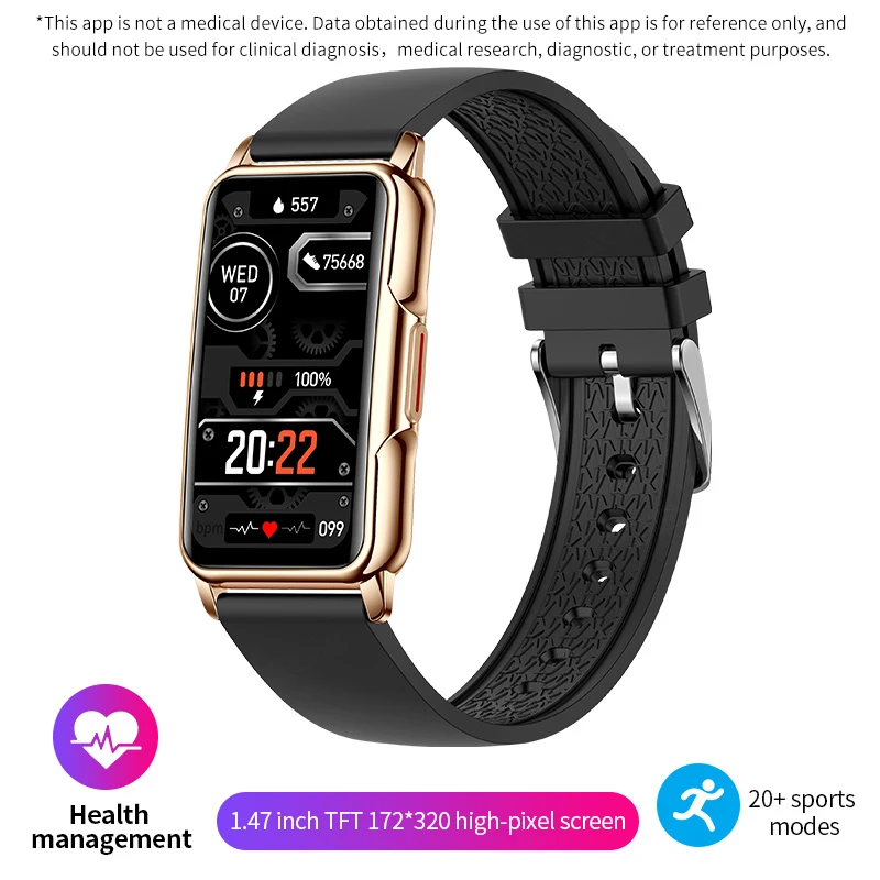 (ouro Rosa Preto) Smartwatch Fitness Pulseira Inteligente Pulseira Esportiva Frequência Cardíaca Monitor De Pressão Arterial À Prova D'água