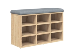 Shoe Bench, Shoe Benches Vidaxl Marrom Madeira Processada (82 X 32 X 50 Cm)