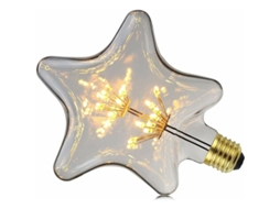 Lâmpada Led Vintage 3 W, 2200 K, Amarelo Quente, E27 BRILVIBERA (estrela)