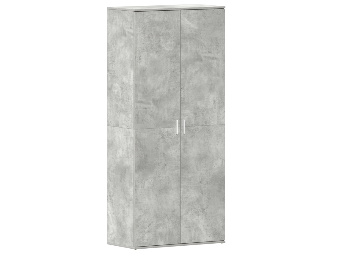 Conjunto 1 Armazenamento De Sapatos Vidaxl Cinzento Derivados De Madeira (80 X 39 X 178 Cm)