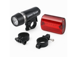 Lanterna Led Frontal Traseira Suporte Para Bicicleta Sanda Sd 6303b Preto