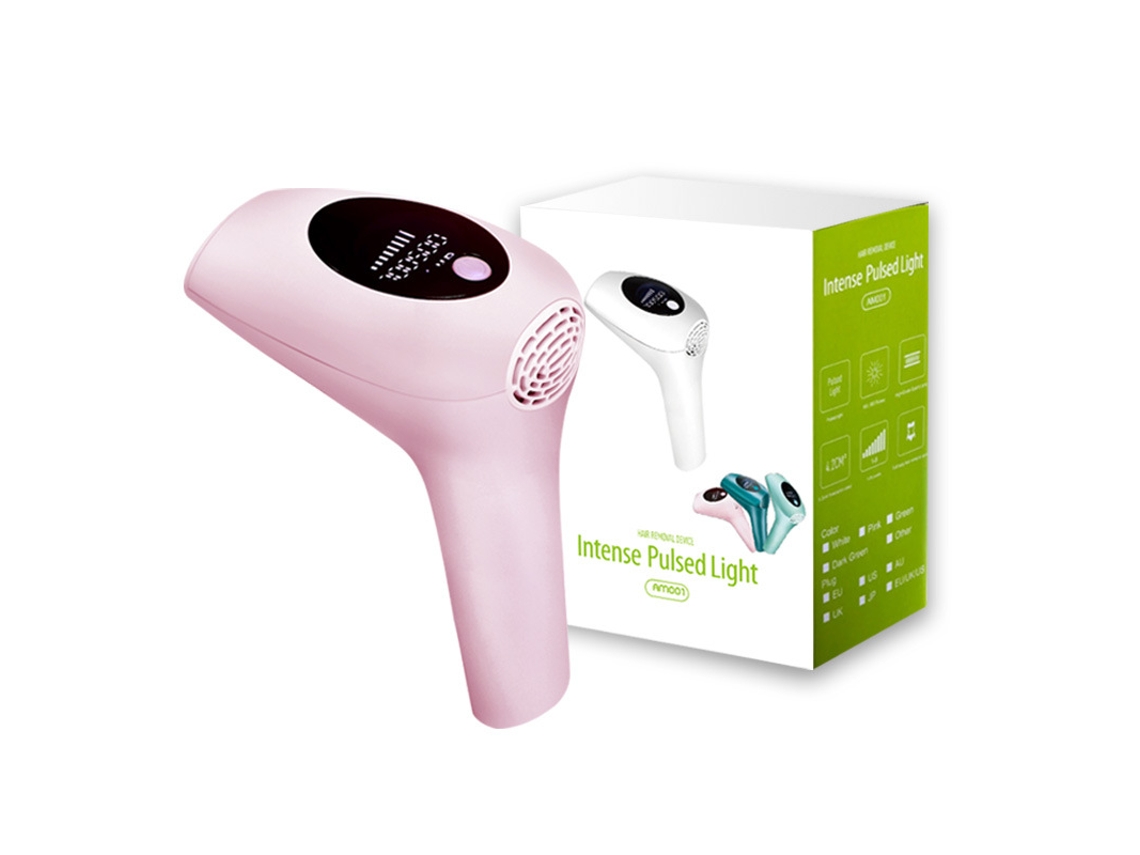 Aparelho De Depilação A Laser Ipl Feminino Óculos Lâmina Padrão Europeu Yunzii (rosa)