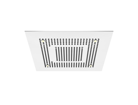 STEINBERG Sensual Rain Rain Panel Iluminação Led Conjunto Completo Teto de Encastrar 2 Jactos Easy-Clean 600X600Mm 3906622