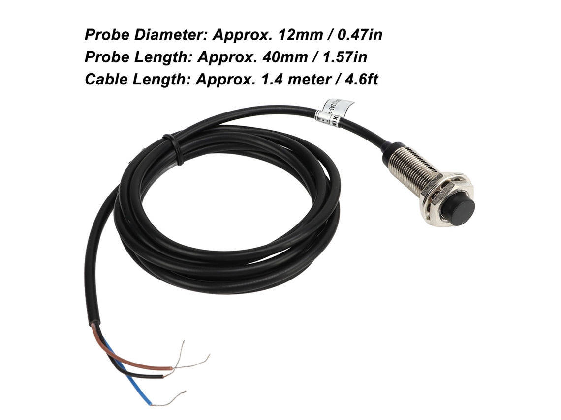 Laxiscreed Sensor De Proximidade 3 Fios Com Alcance De 4mm Para Sistemas De Deteção