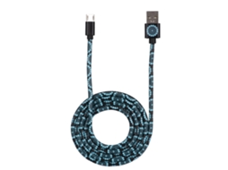 Cabo de Dados LAXISCREED Mandala Couro Usb para Android