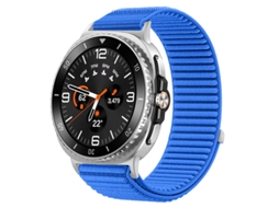 Pulseira Desportiva Em Nylon Compatível Com Samsung Galaxy Watch Ultra 2 47mm, Pulseira De Substituição Macia E Ajustável Azul Hexinyigjly