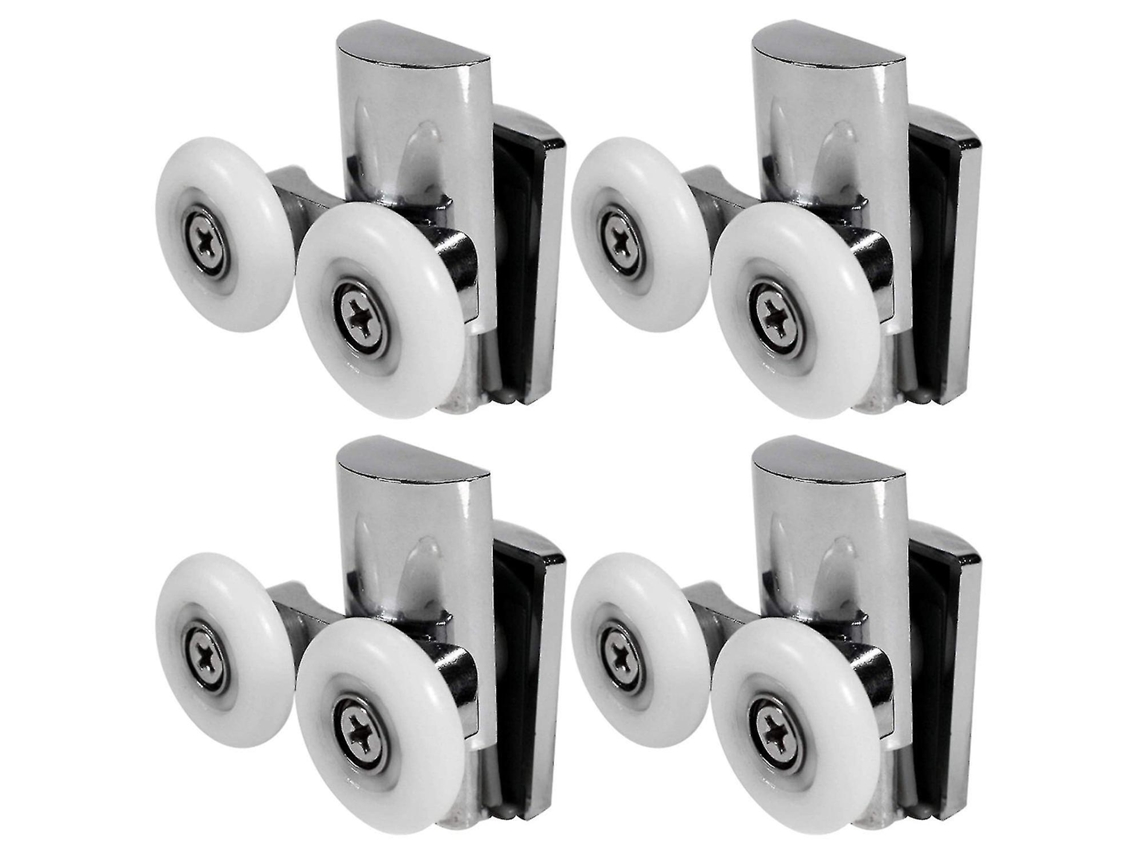 Rodas Porta Ducha, 23mm, Zinco Liga, Liso, Curvo (S/MARCA)