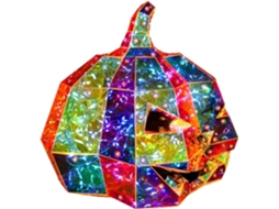 Prisma De Abóbora De Halloween, Lanterna Decorativa Iluminada, Estatuetas Iluminadas Plug And Play P Gokoco