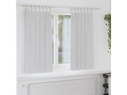 Vidaxl Cortinas Blackout Com Argolas 2 Unid. Cinza Claro 175 X 140 Cm
