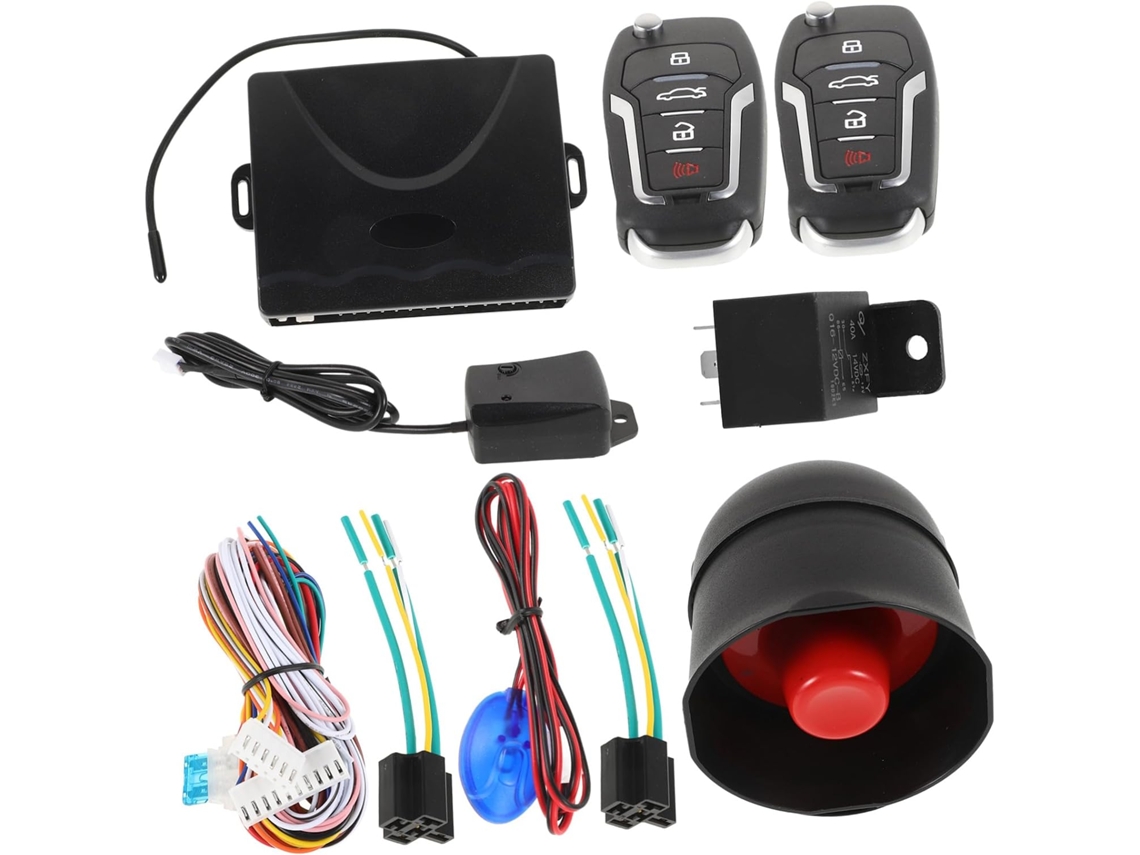 Kit de entrada com chave SEM, porta de metal e plástico para alarme de carro