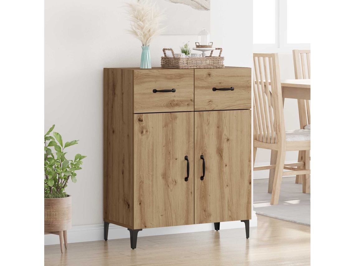 Vidaxl Buffet Carvalho Artesanal 69,5 X 34 X 90 Cm Madeira Processada