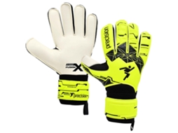 Luvas Guarda-redes Junior Fusion X Flat Cut Essential Amarelo 4 PRECISION