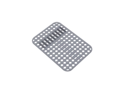 Tapete AQUAFORGE, PVC com furos, 40x29cm, cinza