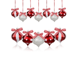 Laxiscreed Conjunto De 12 Enfeites De Gota De Água Coloridos Para Decoração De Natal