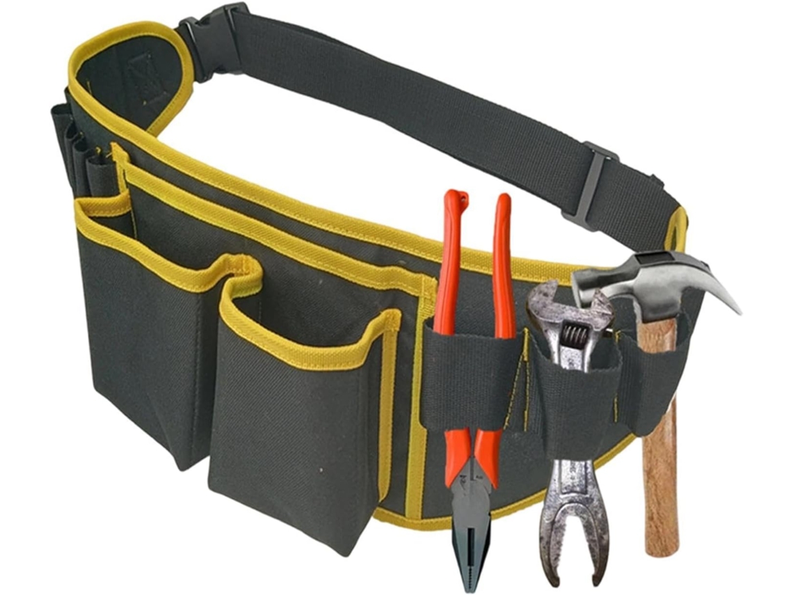 Cintos de ferramentas para homens, bolsa de cintura ajustável para técnicos.