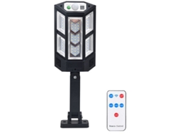 Lâmpada de rua solar Slowmoose 43 SMD com sensor de movimento PIR para exteriores, lâmpada LED com controle remoto para jardim