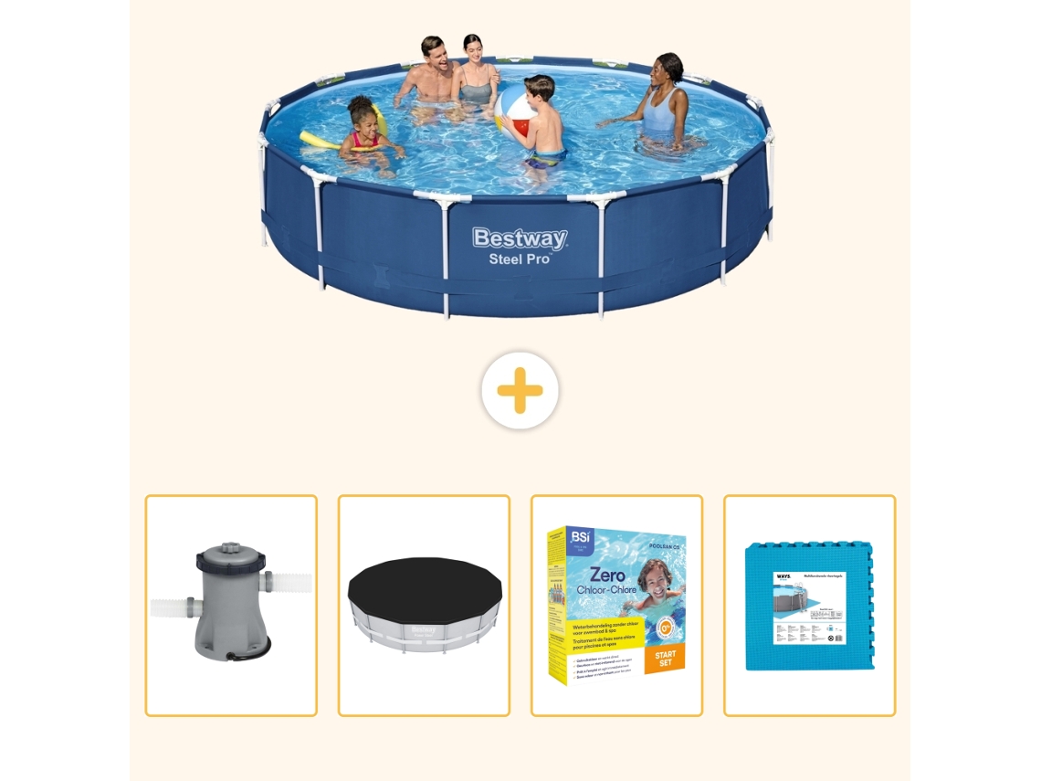 Bestway Piscina Bestway Steel Pro Redonda - 396x84 Cm - 5-peças S276