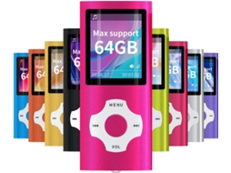 Reprodutor Digital, Compacto E Portátil De Mp3/mp4 (suporte Máximo De 64 Gb) Com