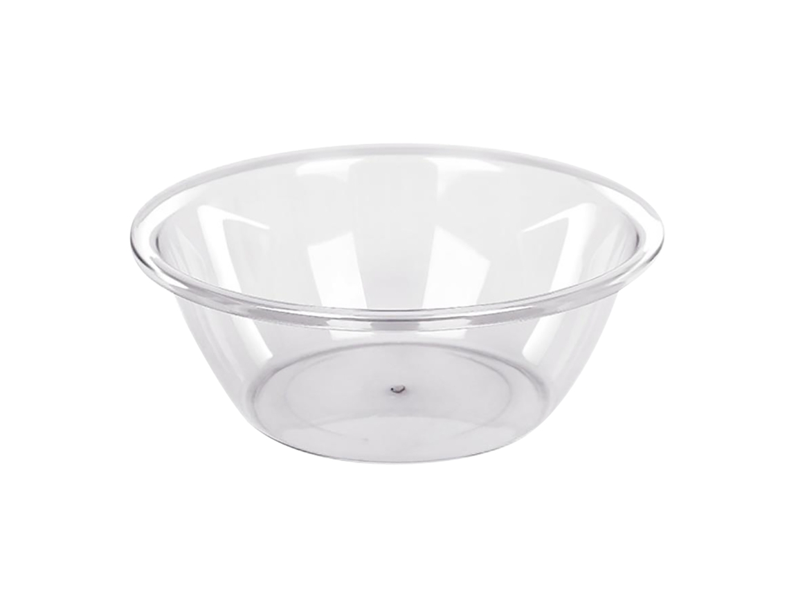 Bacia de Lavagem Transparente Pet Grossa Redonda Casa