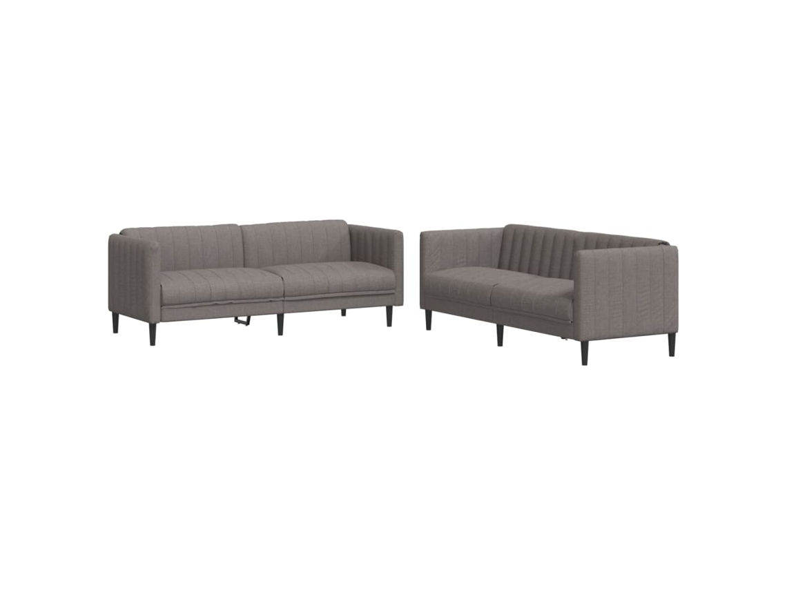 Sofa Set, Sofa Sets Vidaxl Cinzento-acastanhado Tecido (n/a)