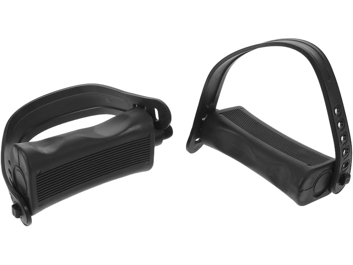 Reposicionamento de pedais para bicicleta ergométrica com superfície