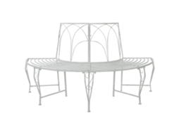 Vidaxl Banco De Árvore 4-número De Lugares 160 X 80 X 89 Cm Aço