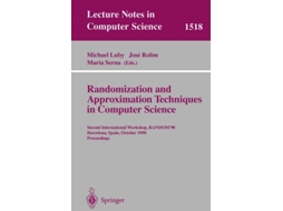 Livro Randomization And Approximation Techniques In Computer Science De Michael Luby, Jose Rolim Et Al. (inglês)