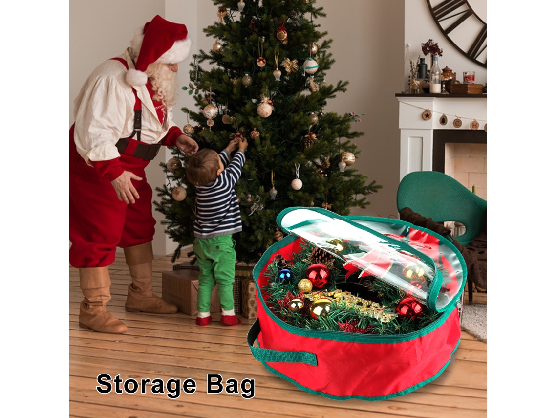 Bolsa Transparente Para Armazenamento De Guirlanda De Natal Para Decoração De Natal
