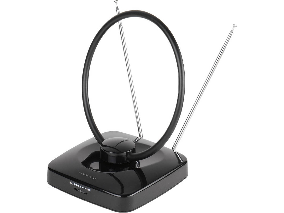 Antena Interior VIVANCO TVA3040 Redonda (Full HD - Preto)
