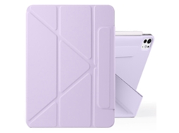 Capa de couro Webake para tablet com deformação magnética e fivela fixa