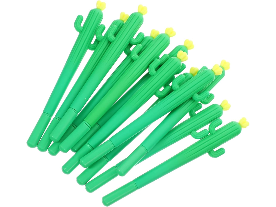 Conjunto De 12 Canetas Esferográficas Ciieeo Com Estampa Cactos,