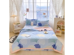 Colcha Acolchoada Fansu em Algodão Ideal para Ar Condicionado 100% Conjunto de Cama Sofá com Estampa Nórdica 1