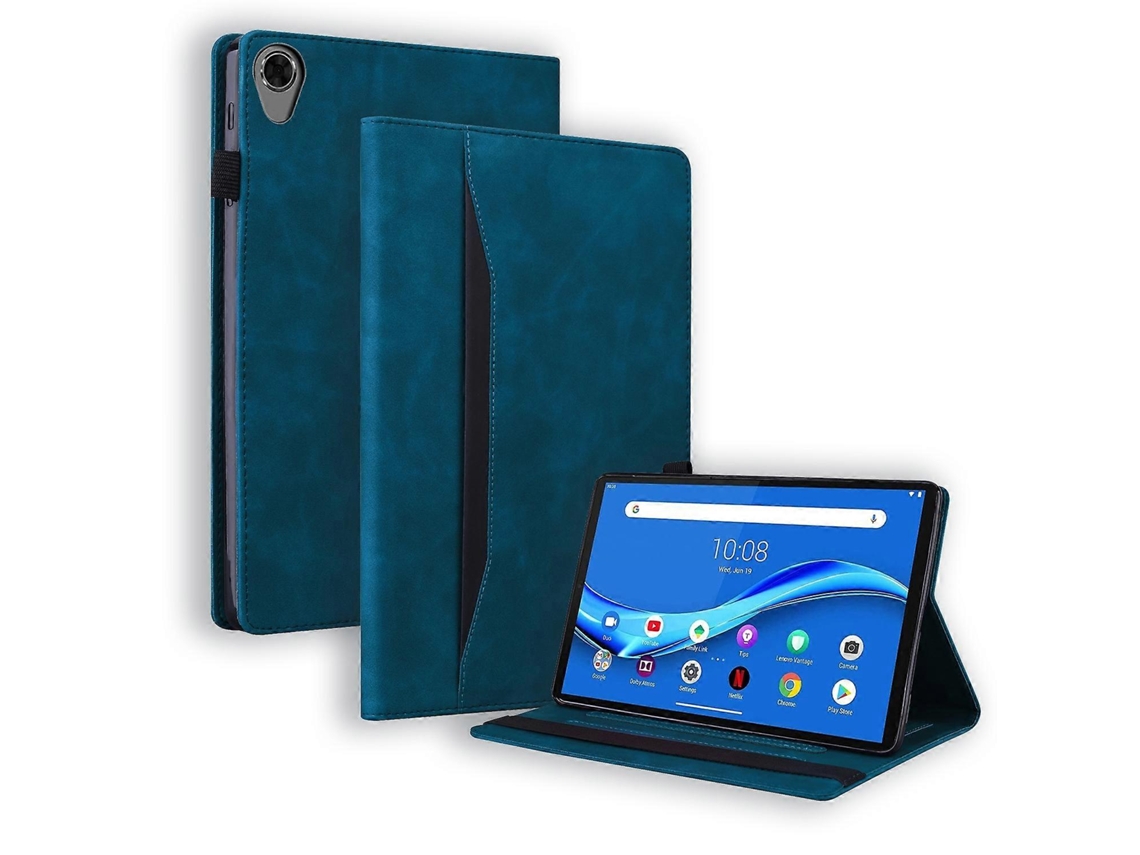 Capa De Couro Com Aba Horizontal Resistente A Impactos Para Lenovo Tab M8 Fhd Tb-8505f / Tb-8705x De 8 Polegadas, Com Suporte, Compartimentos Para Car