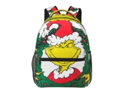Mochila De Estudante Grinch E174, Durável E Leve, Alça Impermeável E Respirável N174 Olysi Shop
