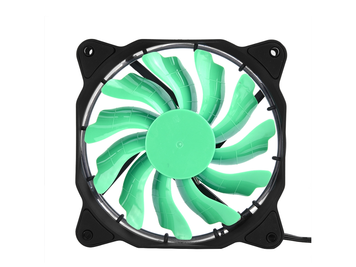 120mm Cooler De Led Silencioso Para Gabinete De Pc 3pin 4pin Verde Para Computador
