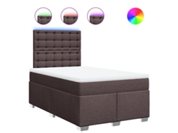 Box Spring Bed, Box Spring Beds Vidaxl Marrom Tecido (120 X 200 Cm)