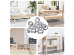 Vidaxl Porca Hexagonal 23377 Pcs Prateado Metal